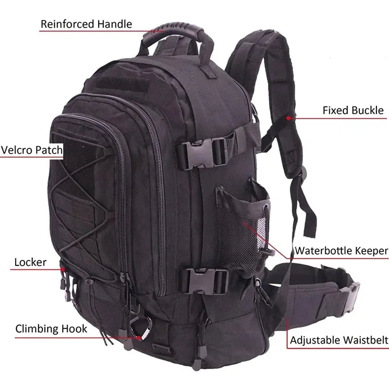 Multi Utility Tactical Backpack 60L Waterproof