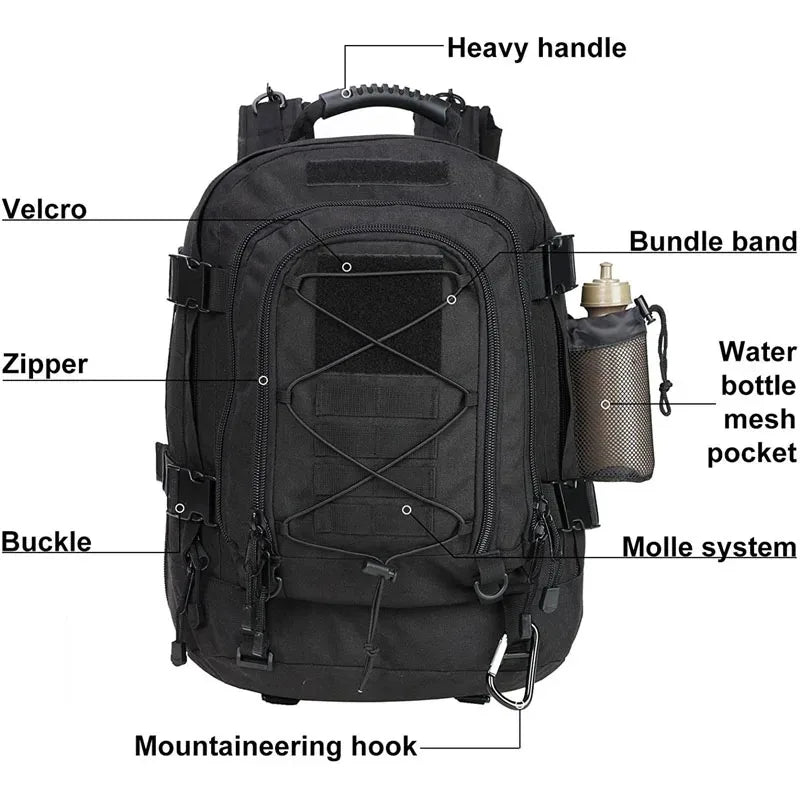 Multi Utility Tactical Backpack 60L Waterproof