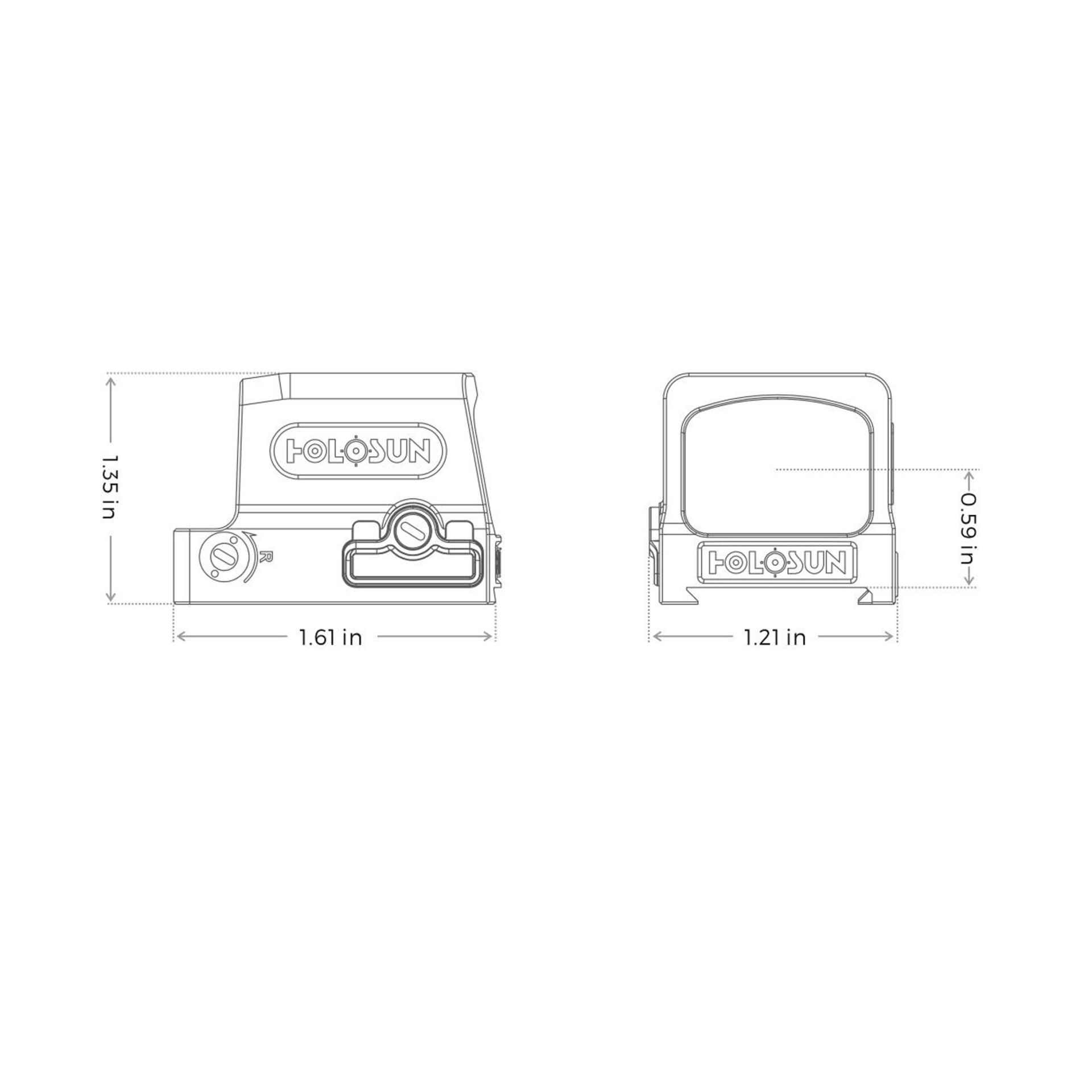 Holosun HE509T-GR-X2-FDE Elite Enclosed Reflex Sight