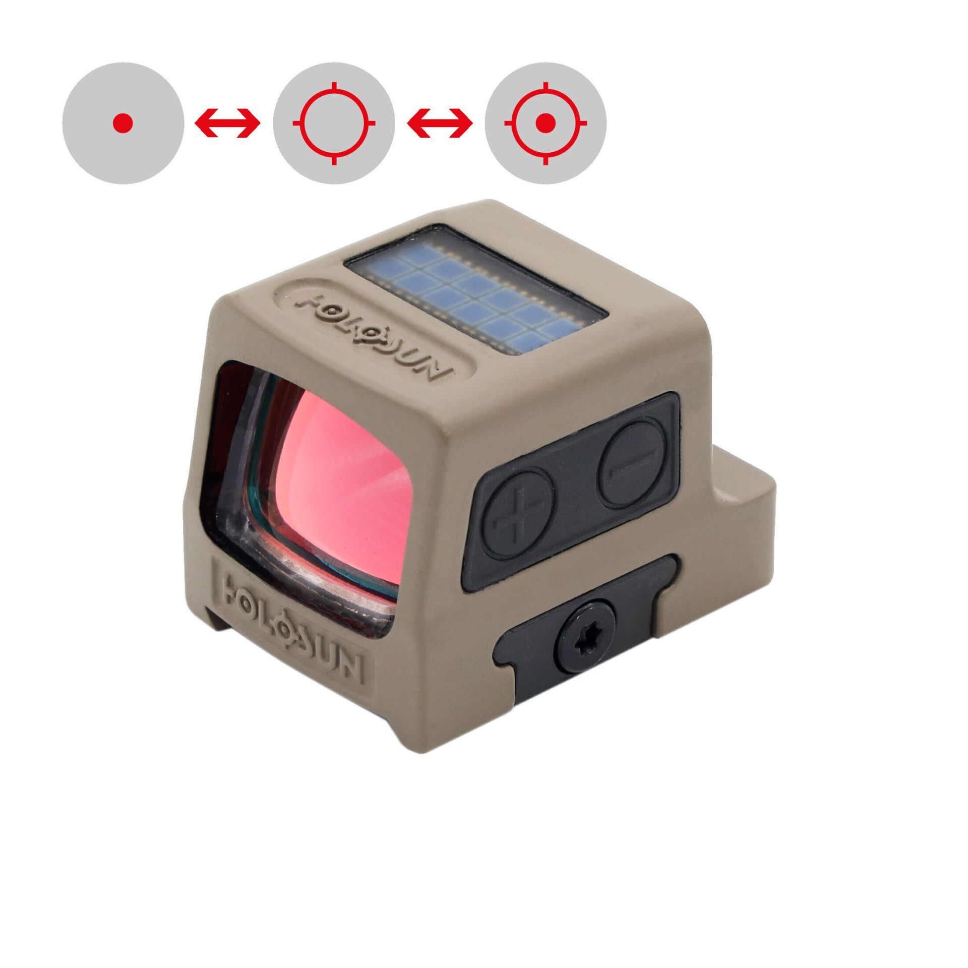Holosun HE509T-GR-X2-FDE Elite Enclosed Reflex Sight