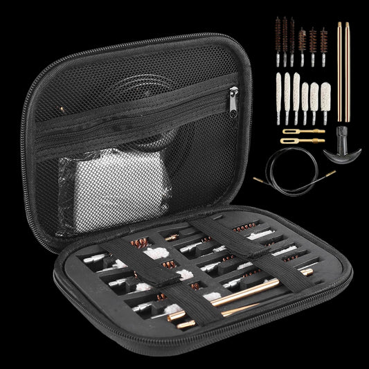 19-Piece Gun Barrel Cleaning Kit – Handgun & Rifle Maintenance Set