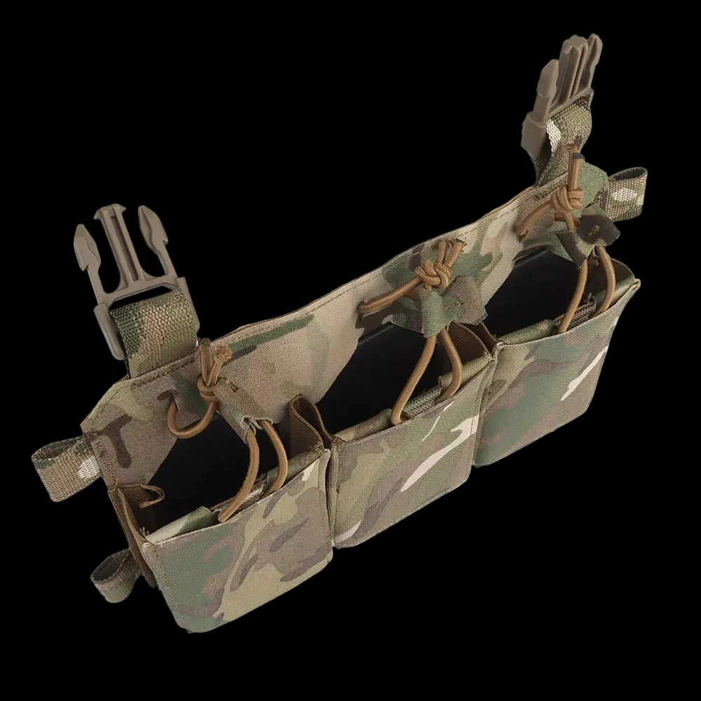TACTILEOPARD Tactical Triple Rifle Mag Pouch – 5.56 / 7.62 Compatible