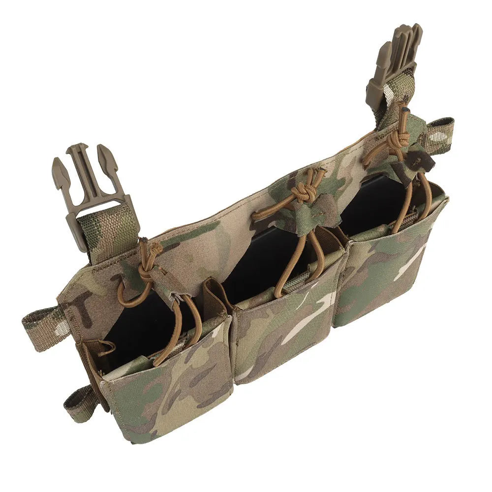 TACTILEOPARD Tactical Triple Rifle Mag Pouch – 5.56 / 7.62 Compatible