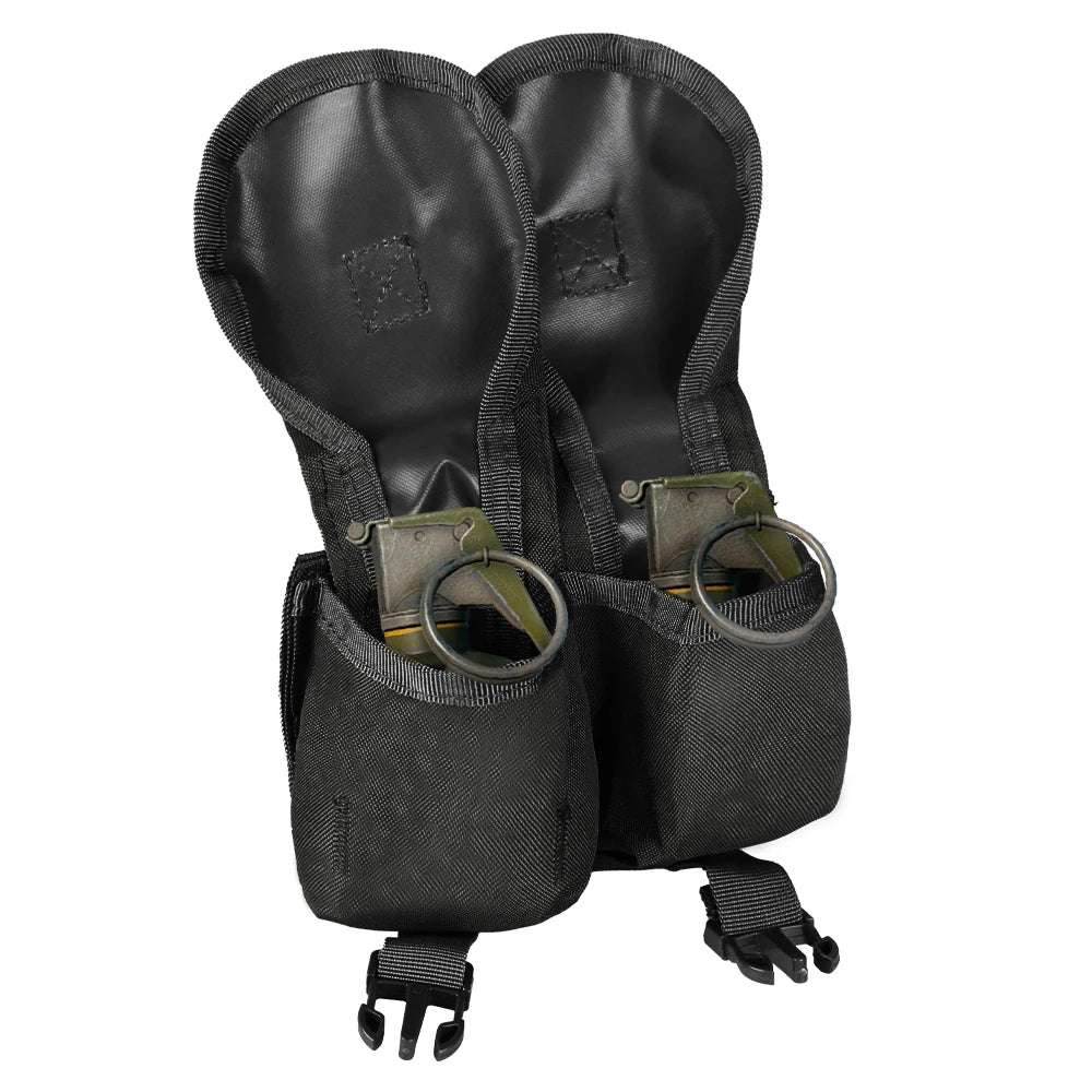 Single/Double Grenade Pouch – MOLLE Frag Grenade Bag