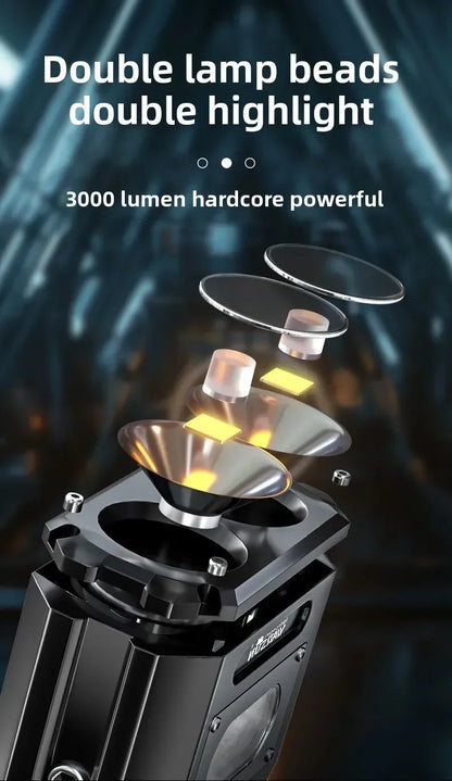 X609 3000Lm Tactical Rechargeable Flashlight