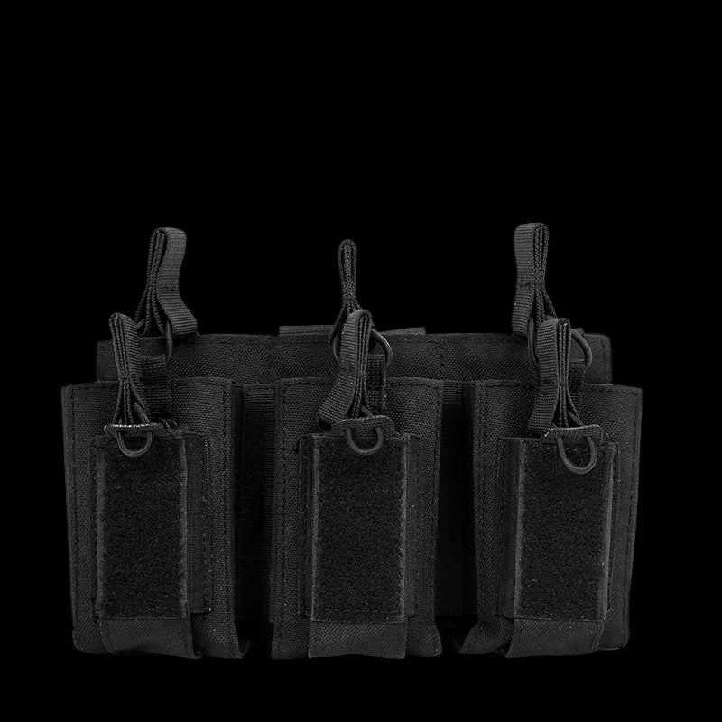 Tactical Triple Mag Holder – Open‑Top MOLLE Magazine Pouch
