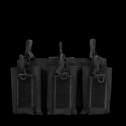 Tactical Triple Mag Holder – Open‑Top MOLLE Magazine Pouch