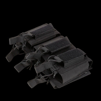 Tactical Triple Mag Holder – Open‑Top MOLLE Magazine Pouch
