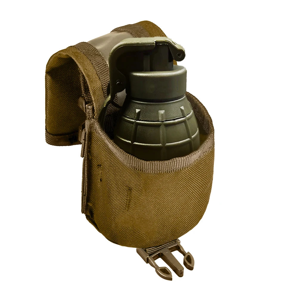 Single/Double Grenade Pouch – MOLLE Frag Grenade Bag