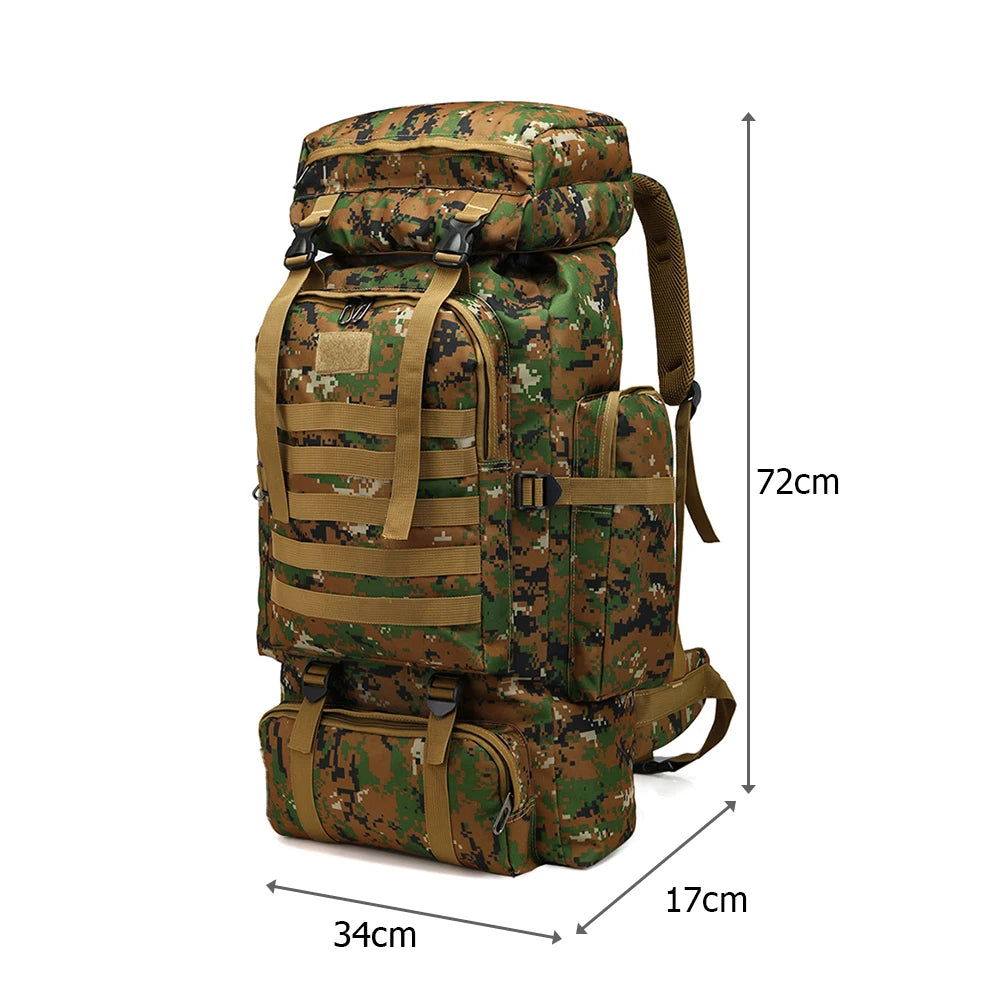 80L Molle Hunting Knapsack Large Capacity Rucksack