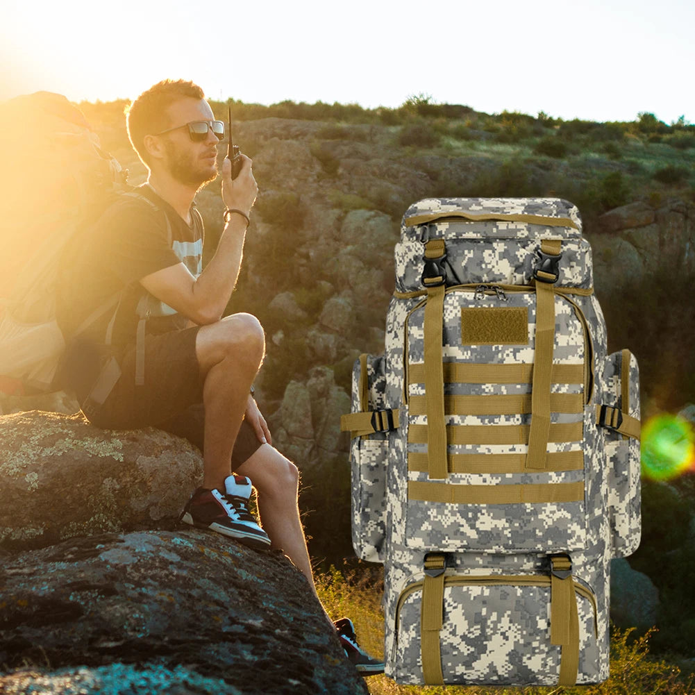 80L Molle Hunting Knapsack Large Capacity Rucksack