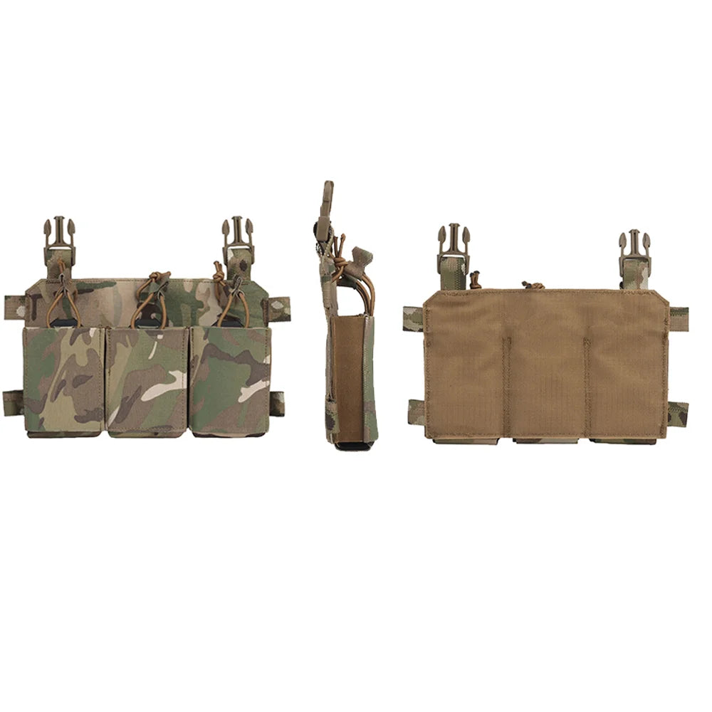 TACTILEOPARD Tactical Triple Rifle Mag Pouch – 5.56 / 7.62 Compatible
