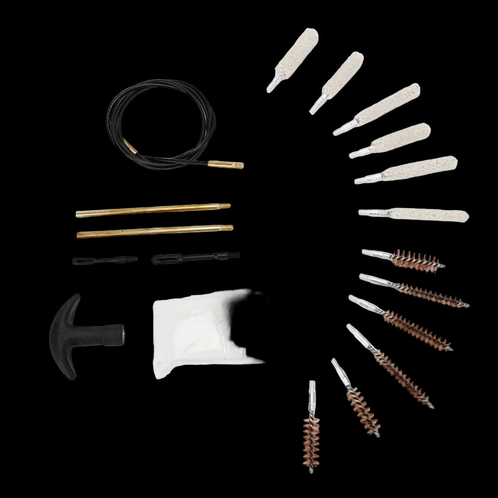 19-Piece Gun Barrel Cleaning Kit – Handgun & Rifle Maintenance Set