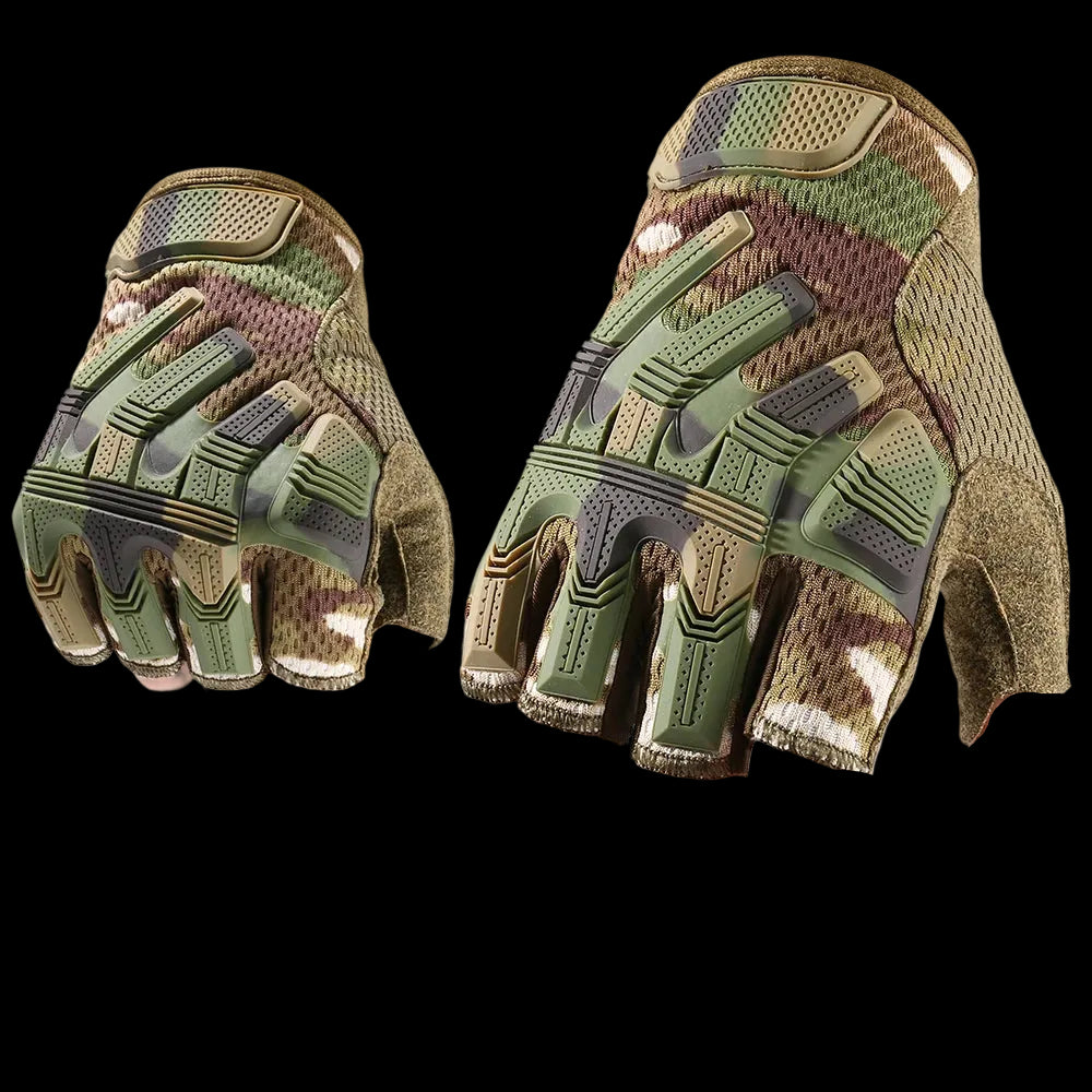 Fingerless Tactical Grip Gloves