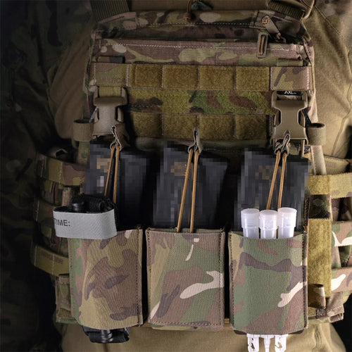 TACTILEOPARD Tactical Triple Rifle Mag Pouch – 5.56 / 7.62 Compatible