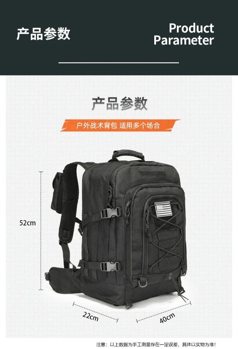 60L Military Tactical Backpack