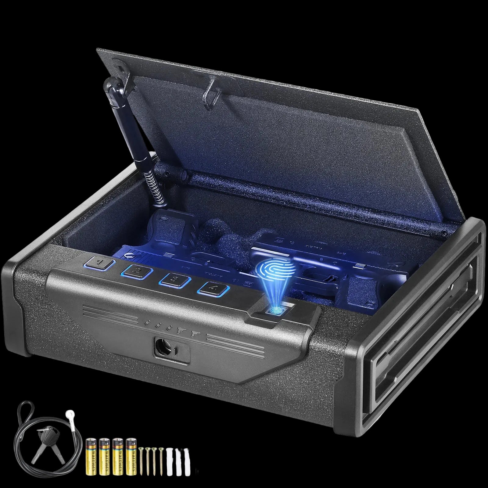 Biometric Gun Safe – Quick Access Pistol & Firearm Security Case