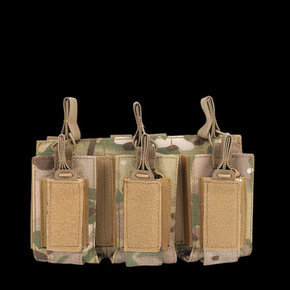 Tactical Triple Mag Holder – Open‑Top MOLLE Magazine Pouch