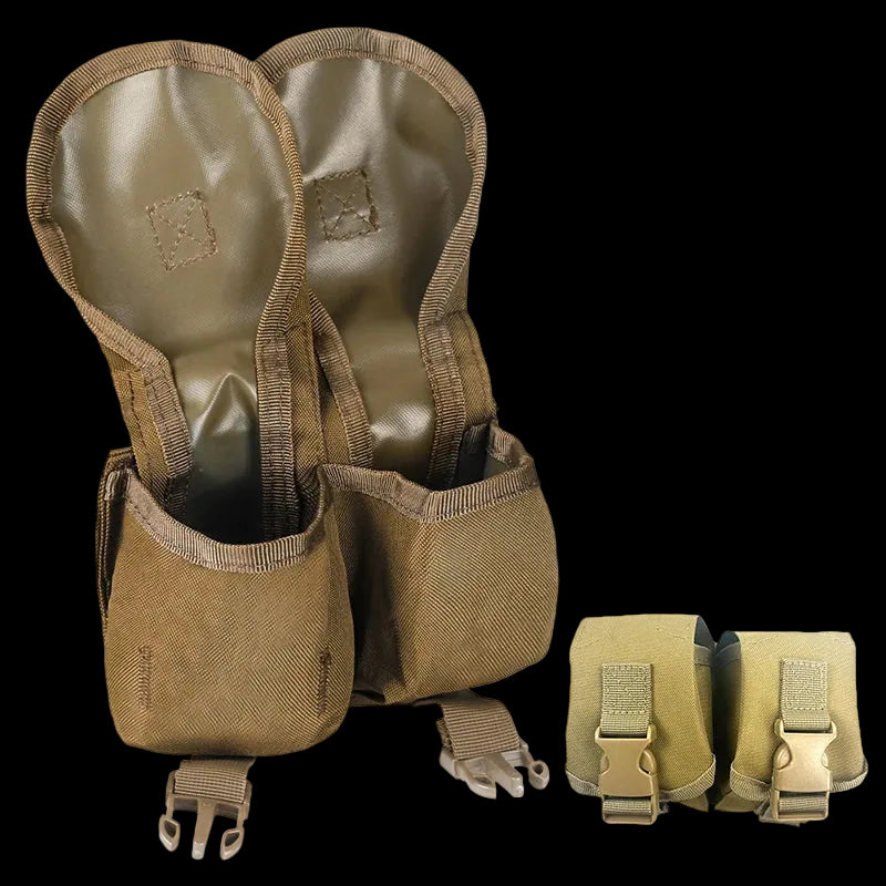 Single/Double Grenade Pouch – MOLLE Frag Grenade Bag