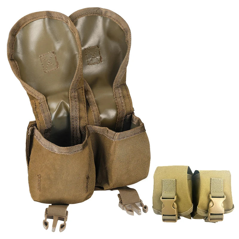 Single/Double Grenade Pouch – MOLLE Frag Grenade Bag