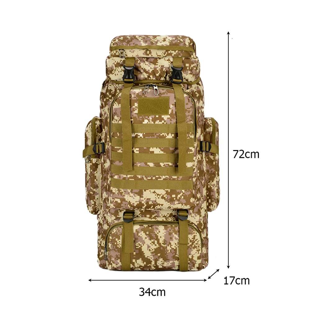 80L Molle Hunting Knapsack Large Capacity Rucksack