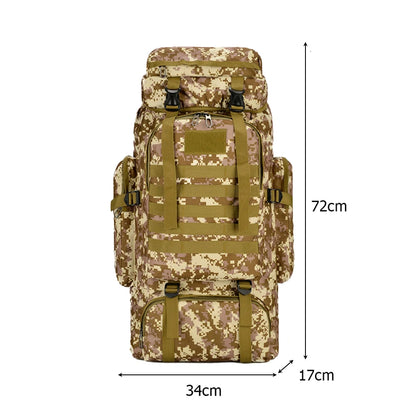 80L Molle Hunting Knapsack Large Capacity Rucksack
