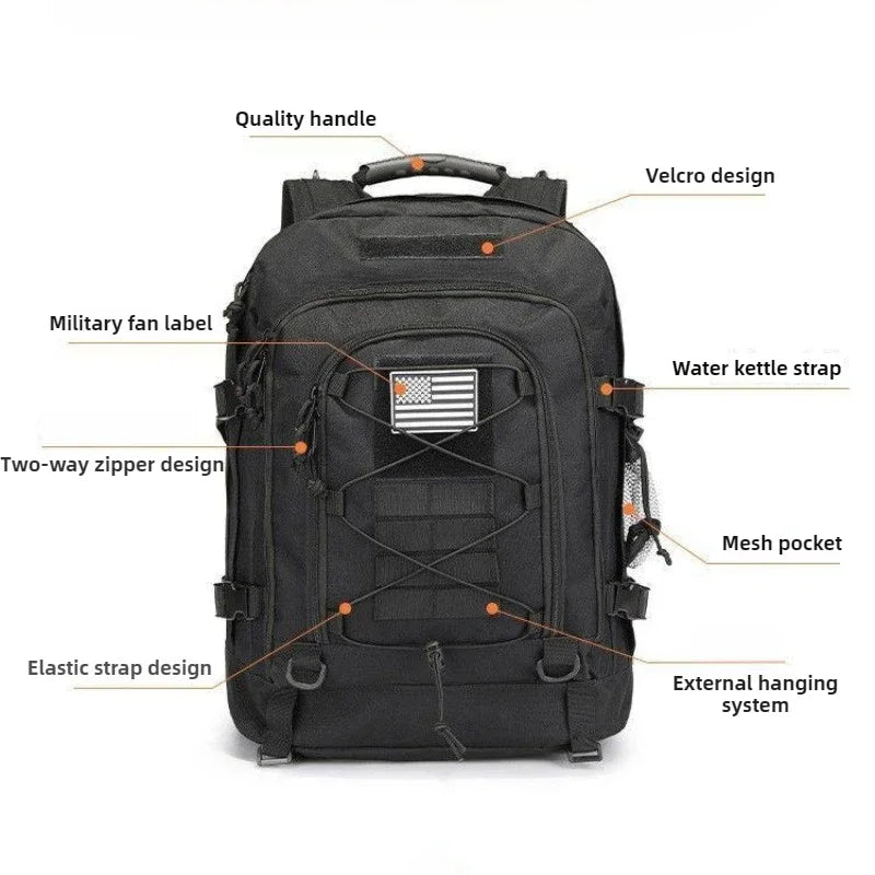 60L Military Tactical Backpack
