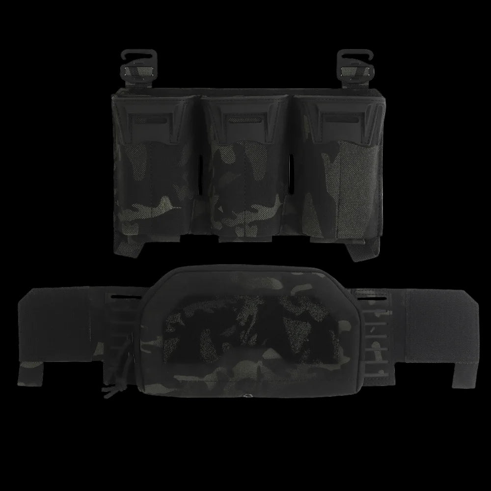 Tactical Multi-Caliber Triple Mag Pouch with Secondary Admin Pocket