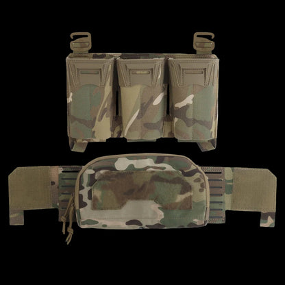 Tactical Multi-Caliber Triple Mag Pouch with Secondary Admin Pocket
