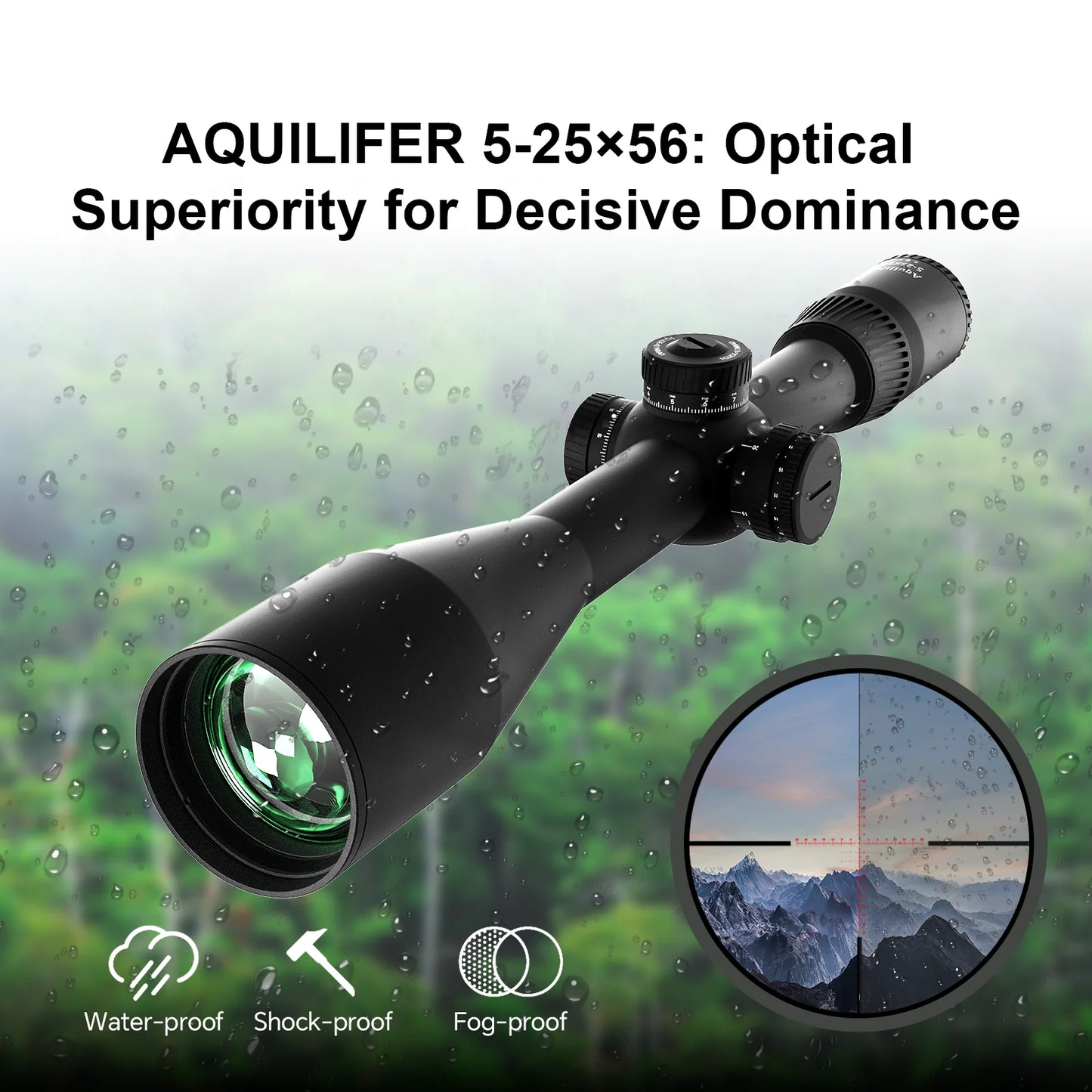 Aquilifer 5-25x56 FFP Rifle Scope – Long-Range Precision Optical System