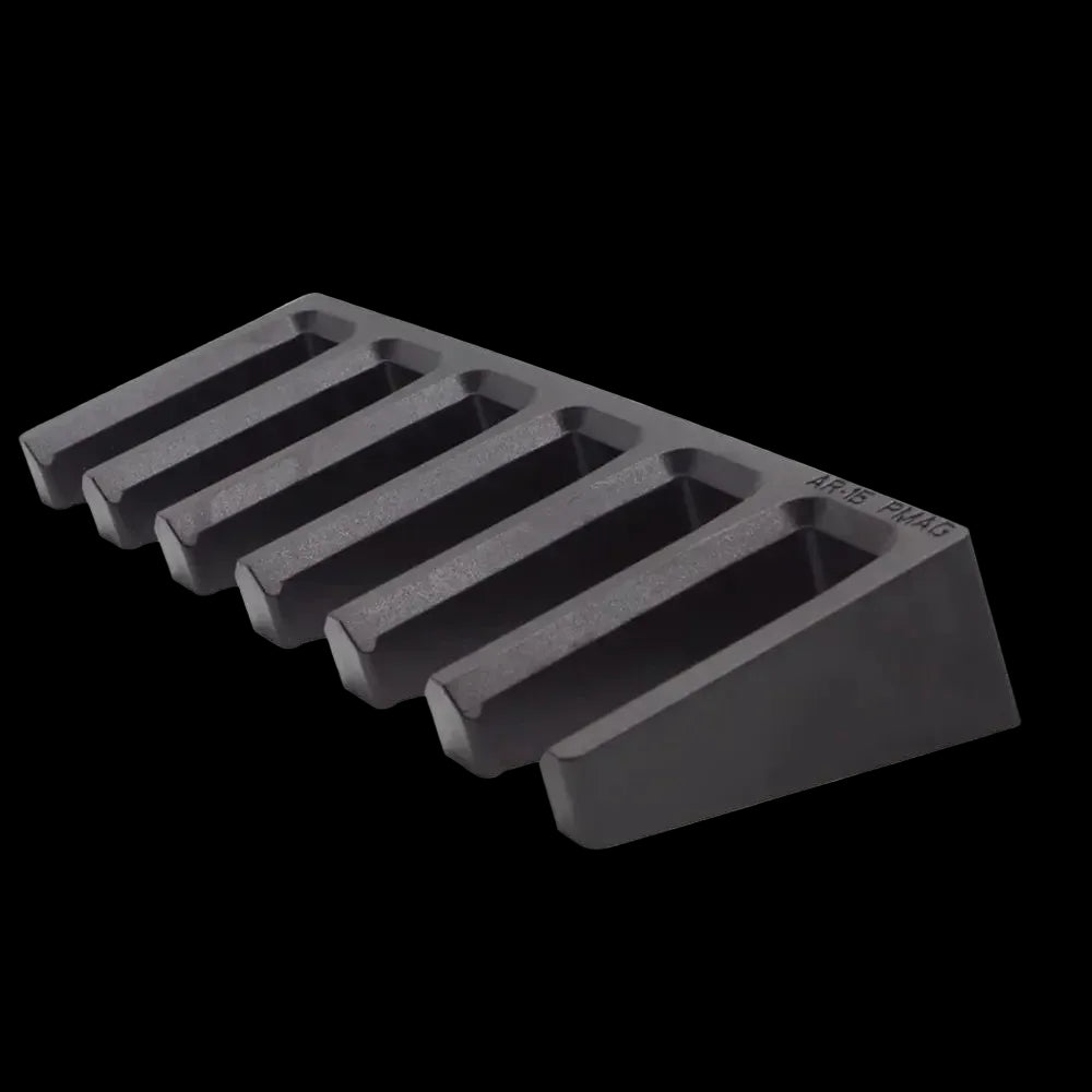 Tactical 6‑Slot AR15 PMAG Wall Mount Magazine Holder – Ammo Storage Rack