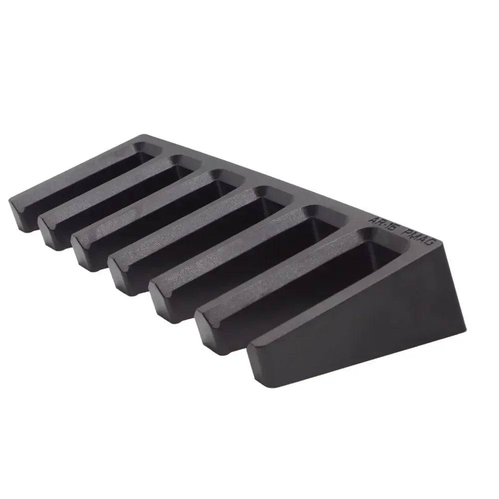 Tactical 6‑Slot AR15 PMAG Wall Mount Magazine Holder – Ammo Storage Rack