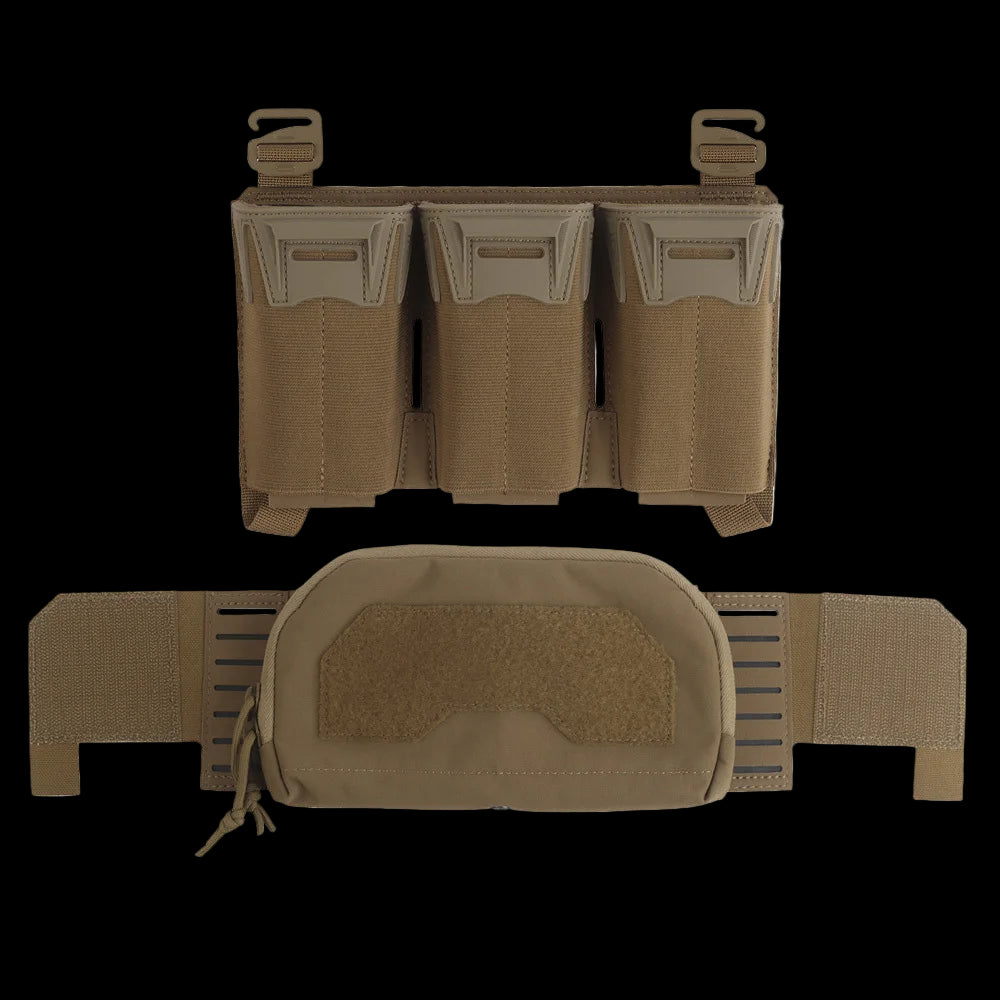 Tactical Multi-Caliber Triple Mag Pouch with Secondary Admin Pocket