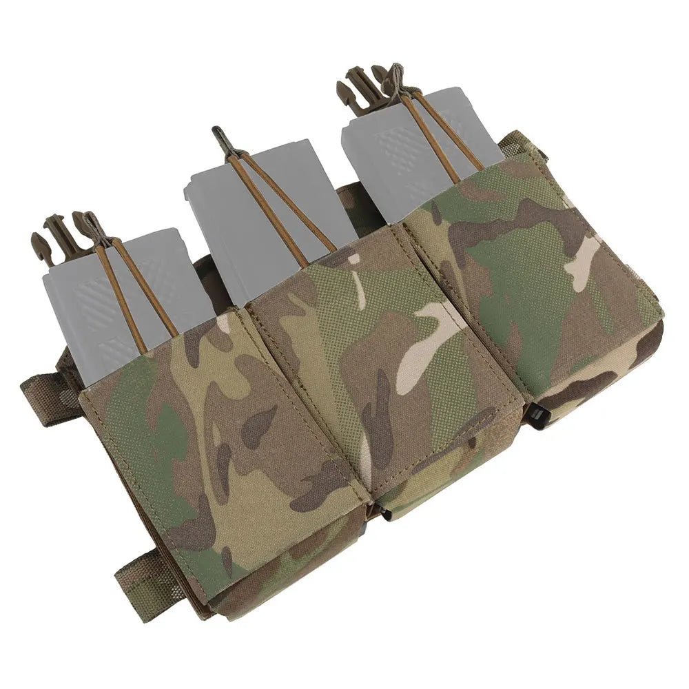 TACTILEOPARD Tactical Triple Rifle Mag Pouch – 5.56 / 7.62 Compatible