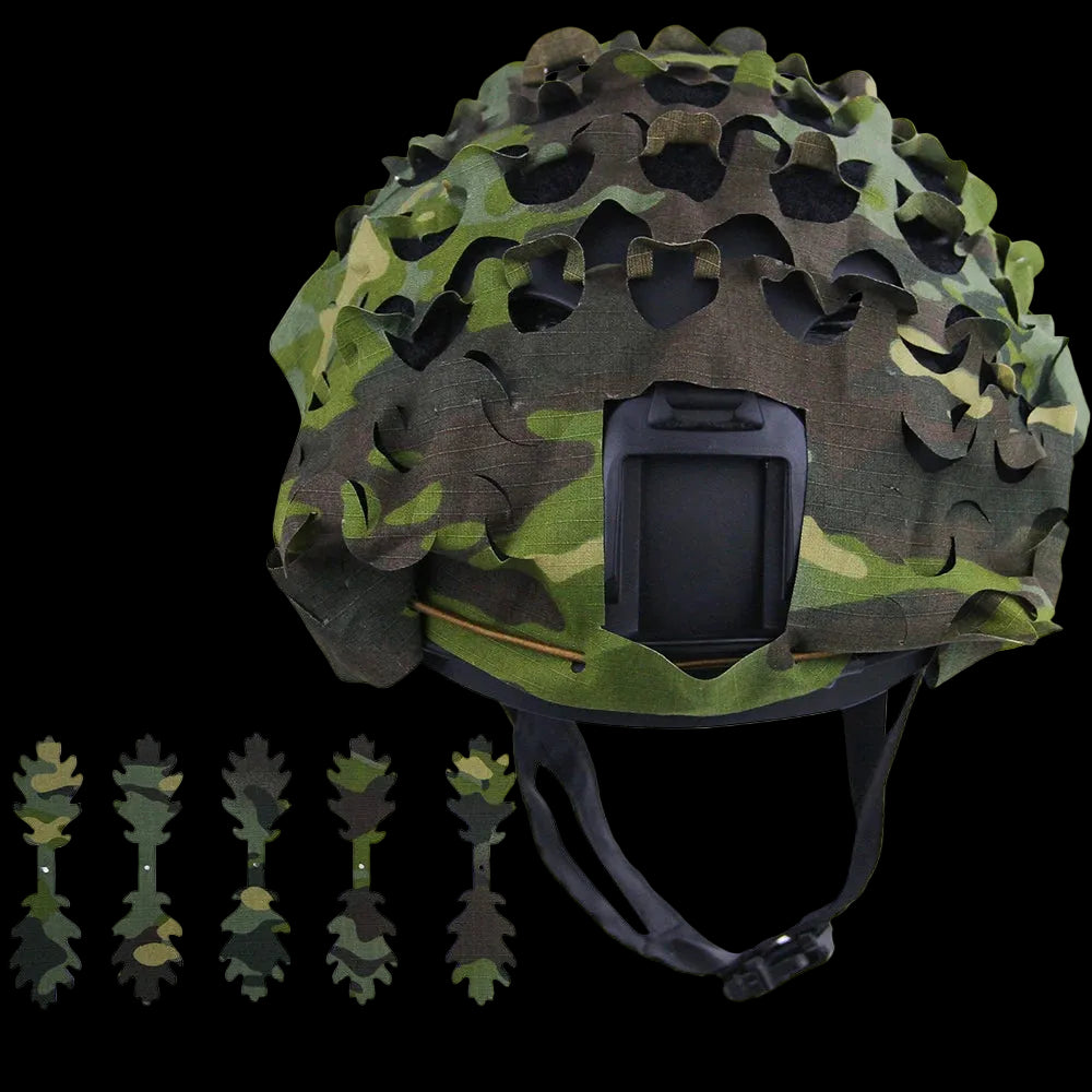 3D Laser-Cut Camo Helmet Cover