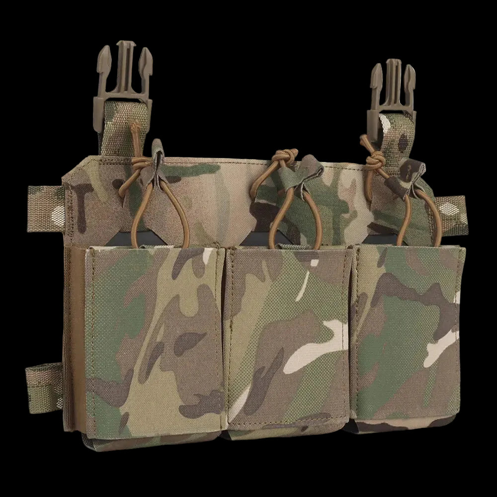 TACTILEOPARD Tactical Triple Rifle Mag Pouch – 5.56 / 7.62 Compatible