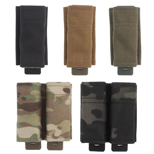 FAST 9MM Pistol Magazine Pouch – Single/Double MOLLE Quick‑Release