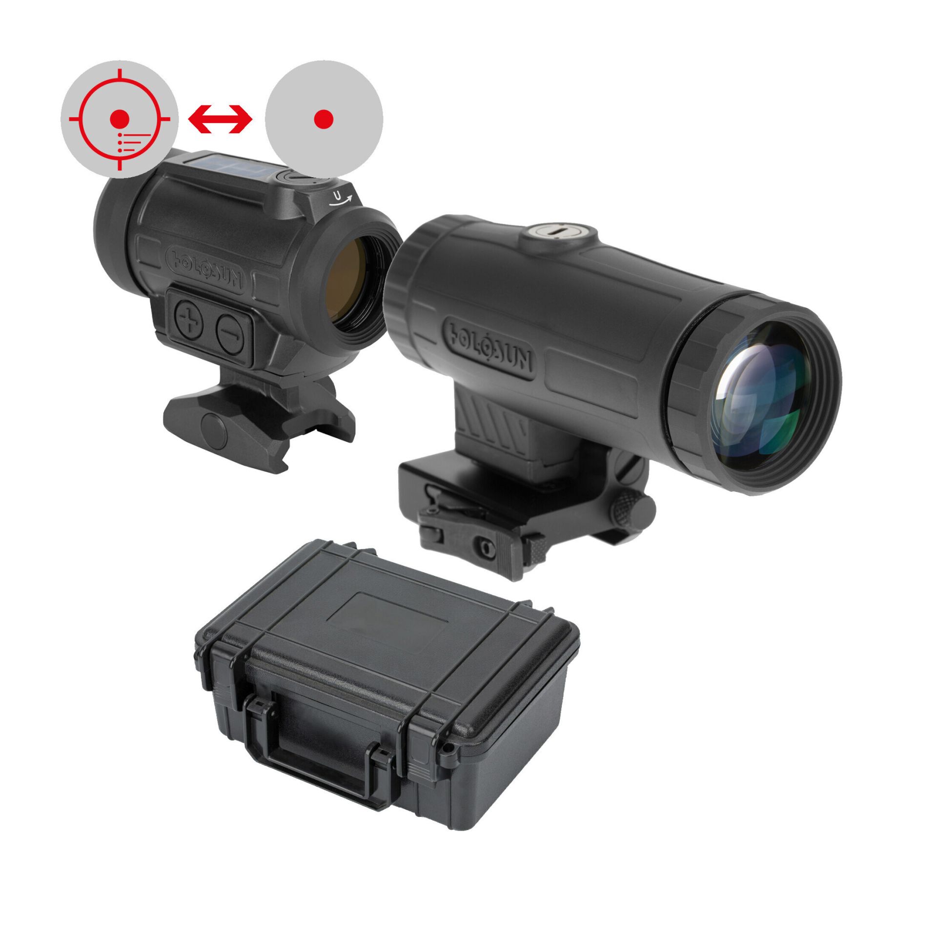 Holosun ARO-EVO-SPR-RD-HM3X Set Red Dot Sight + Magnifier