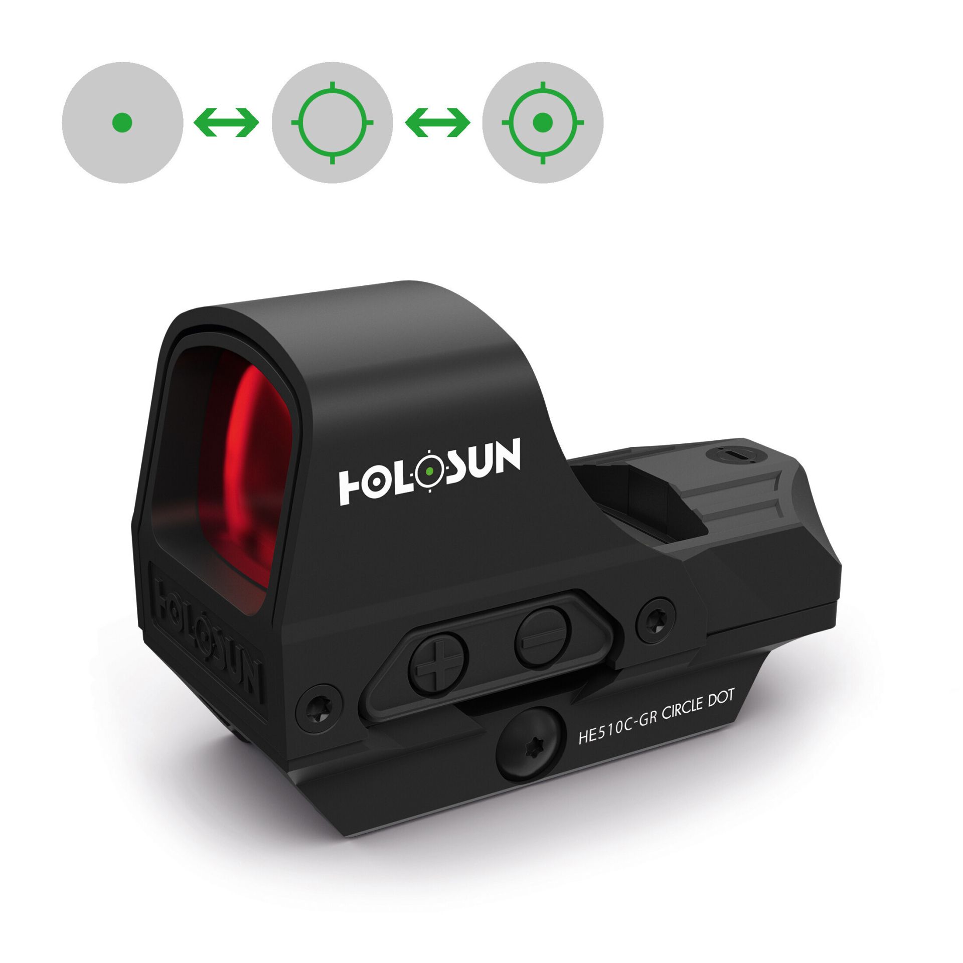 Holosun HE510C-GR FDE Elite Open Reflex Sight